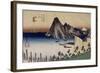 Maisaka, vue d'Imagiri-Ando Hiroshige-Framed Giclee Print