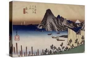 Maisaka, vue d'Imagiri-Ando Hiroshige-Stretched Canvas
