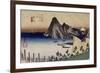 Maisaka, vue d'Imagiri-Ando Hiroshige-Framed Giclee Print