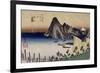 Maisaka, vue d'Imagiri-Ando Hiroshige-Framed Giclee Print