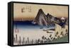 Maisaka, vue d'Imagiri-Ando Hiroshige-Framed Stretched Canvas