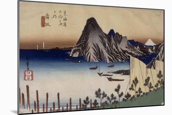 Maisaka, vue d'Imagiri-Ando Hiroshige-Mounted Giclee Print