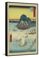 Maisaka-Ando Hiroshige-Framed Stretched Canvas