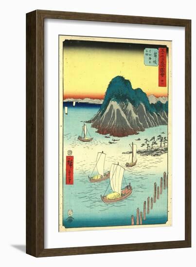 Maisaka-Utagawa Hiroshige-Framed Giclee Print