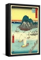 Maisaka-Utagawa Hiroshige-Framed Stretched Canvas