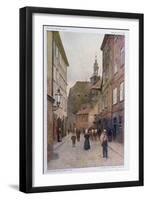 Maiselova Ulice, Prague, Illustration from 'stara Praha-Vaclav Jansa-Framed Giclee Print