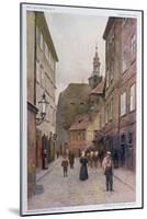 Maiselova Ulice, Prague, Illustration from 'stara Praha-Vaclav Jansa-Mounted Giclee Print
