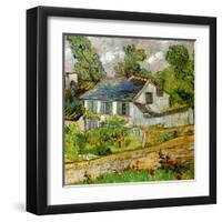 Maison a Auvers-Vincent van Gogh-Framed Art Print