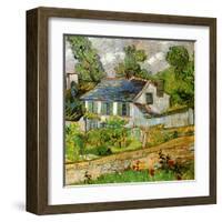 Maison a Auvers-Vincent van Gogh-Framed Art Print