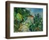 Maison au toit rouge-House with a red roof, 1887-90 Canvas, 73 x 92 cm.-Paul Cezanne-Framed Giclee Print