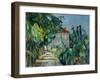 Maison Au Toit Rouge- House with a Red Roof, 1887-90-Paul Cézanne-Framed Giclee Print