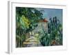 Maison Au Toit Rouge- House with a Red Roof, 1887-90-Paul Cézanne-Framed Giclee Print