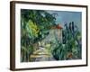 Maison Au Toit Rouge- House with a Red Roof, 1887-90-Paul Cézanne-Framed Giclee Print