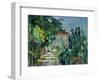 Maison Au Toit Rouge- House with a Red Roof, 1887-90-Paul Cézanne-Framed Premium Giclee Print