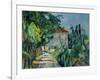 Maison Au Toit Rouge- House with a Red Roof, 1887-90-Paul Cézanne-Framed Giclee Print