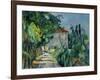 Maison Au Toit Rouge- House with a Red Roof, 1887-90-Paul Cézanne-Framed Giclee Print