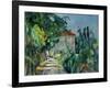 Maison Au Toit Rouge- House with a Red Roof, 1887-90-Paul Cézanne-Framed Giclee Print