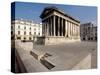 Maison Carree, Roman Temple from 19 BC, Nimes, Languedoc, France, Europe-Ethel Davies-Stretched Canvas