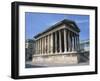 Maison Carree Temple in the Town of Nimes, in Languedoc Roussillon, France, Europe-Rainford Roy-Framed Photographic Print