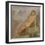 Maison de Marcus Lucretius Fronto; Narcisse se mirant dans l'eau d'un ruisseau (détail)-null-Framed Giclee Print