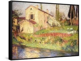 Maison de Marie-Louise-Henri Martin-Framed Stretched Canvas