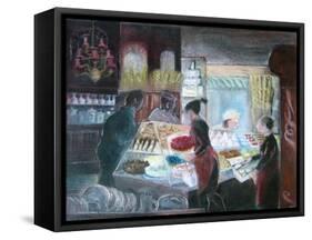 Maison Pechon, Queensway-Mary Kuper-Framed Stretched Canvas