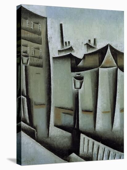 Maisons à Paris (Houses in Paris), 1911-Juan Gris-Stretched Canvas