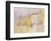 Maisons ensoleillées au bord de l'eau, à Saint Tropez-Paul Signac-Framed Giclee Print