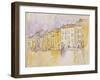 Maisons ensoleillées au bord de l'eau, à Saint Tropez-Paul Signac-Framed Giclee Print