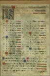 Calendar Page for October, from a Book of Hours, C.1550-60 (Vellum)-Maitre des Heures de Claude Gouffier-Mounted Giclee Print