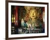 Maitreya Statue, 15M Tall, Tikse Gompa, Ladakh, India-Strachan James-Framed Photographic Print