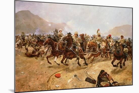 Maiwand 1880: Saving the Guns, 1882-Richard Caton Woodville II-Mounted Giclee Print