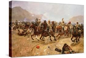 Maiwand 1880: Saving the Guns, 1882-Richard Caton Woodville II-Stretched Canvas