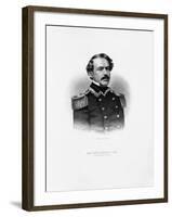 Maj. Gen. Robert E. Lee Engraving-null-Framed Giclee Print