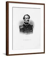 Maj. Gen. Robert E. Lee Engraving-null-Framed Giclee Print