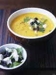 Yellow Pepper Cream Soup with Feta, Olives and Parsley-Maja Smend-Photographic Print