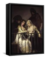 Majas on a Balcony, 1810-1812-Francisco de Goya-Framed Stretched Canvas