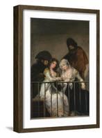 Majas on a Balcony, c.1800-10-Francisco de Goya-Framed Giclee Print