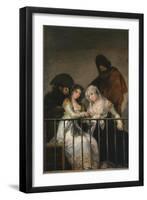 Majas on a Balcony, c.1800-10-Francisco de Goya-Framed Giclee Print