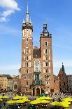 View at St. Mary's Gothic Church, Famous Landmark in Krakow, Poland.-majeczka-majeczka-Photographic Print
