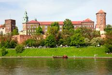 View at St. Mary's Gothic Church, Famous Landmark in Krakow, Poland.-majeczka-majeczka-Photographic Print