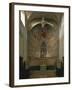 Majestas Christi, Fresco of Apse in St Peter and Paul's Church, Niederzell-null-Framed Photographic Print