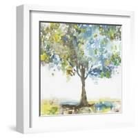 Majestic blue-Allison Pearce-Framed Art Print