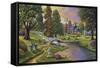 Majestic Garden-Geno Peoples-Framed Stretched Canvas