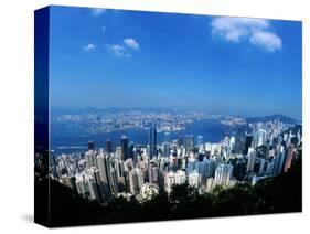 Majestic Hong Kong Harbor from Victoria Peak, Hong Kong, China-Bill Bachmann-Stretched Canvas