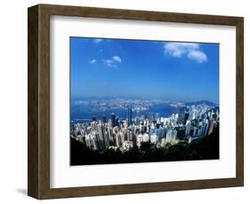 Majestic Hong Kong Harbor from Victoria Peak, Hong Kong, China-Bill Bachmann-Framed Photographic Print