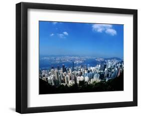 Majestic Hong Kong Harbor from Victoria Peak, Hong Kong, China-Bill Bachmann-Framed Photographic Print