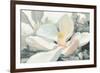 Majestic Magnolia Green Gray Crop-Julia Purinton-Framed Art Print