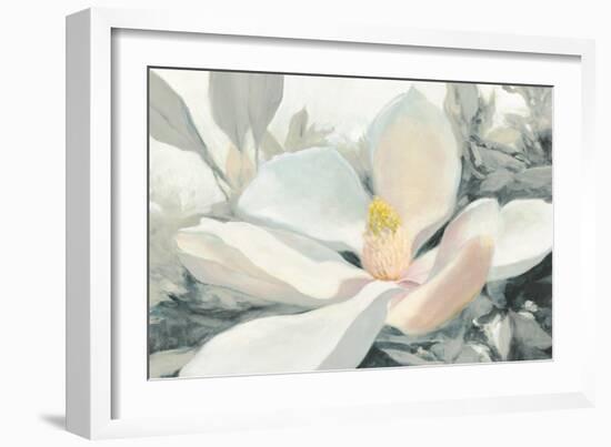 Majestic Magnolia Green Gray Crop-Julia Purinton-Framed Premium Giclee Print