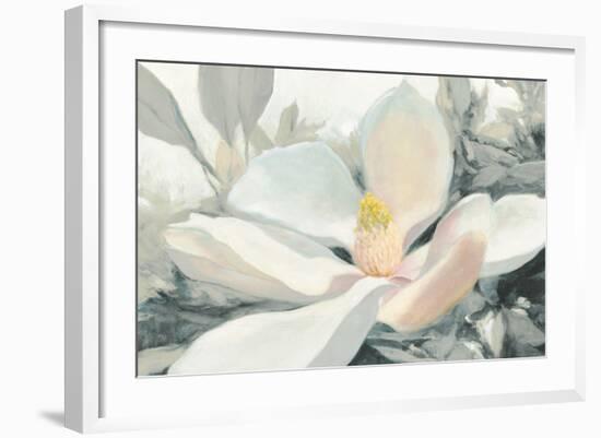 Majestic Magnolia Green Gray Crop-Julia Purinton-Framed Art Print